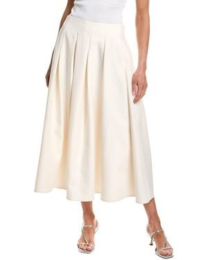 Endless Rose Long Pleated Skirt - Natural