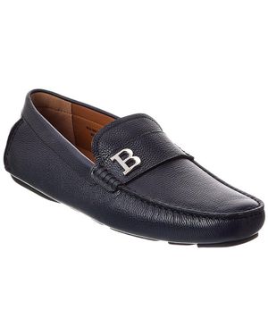 Bally Wolter Leather Driver - Blue