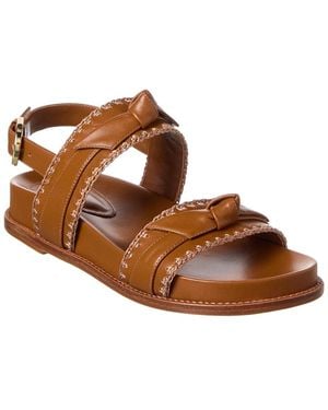 Alexandre Birman Regina Sport Leather Sandal - Brown