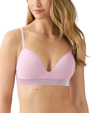 B.tempt'd Room Service Wire Free T-Shirt Bra - Purple