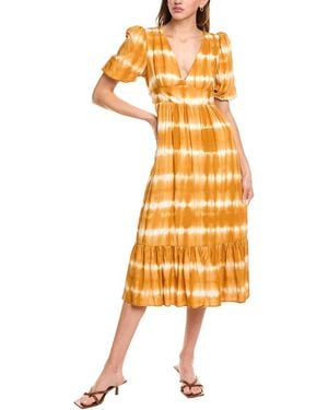 Lyra & Co Midi Dress - Yellow