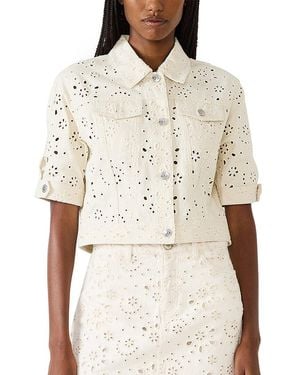 Steve Madden Blu Eyelet Jacket - Natural