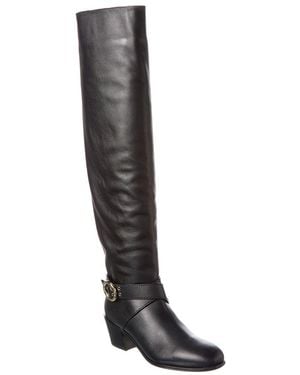 Jimmy Choo Beca Leather Tall Boot - Black