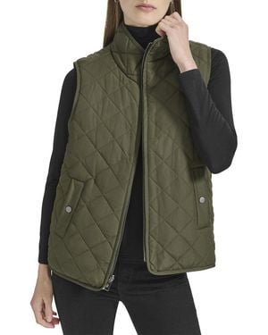 Marc New York Andrew Marc Reversible Longline Quilted Jacket - Green