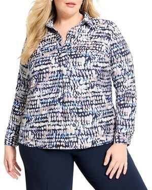 NIC+ZOE Plus Harvest Dot Top - Blue