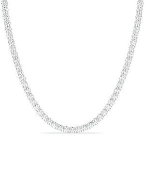 Lab Grown Diamonds 14K 10.00 Ct. Tw. Lab-Grown Diamond Tennis Necklace - White