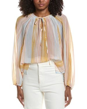 Vince Camuto Tie-Neck Top - White