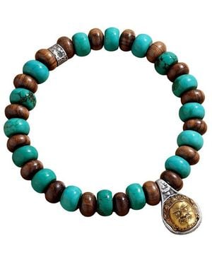 Karma and Luck Stretch Bracelet - Green
