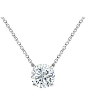 Sabrina Designs Lab Grown Diamonds 14K 5.00 Ct. Tw. Lab-Grown Diamond Solitaire Necklace - Metallic