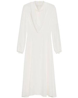 Adam Lippes Blythe Silk Dress - White