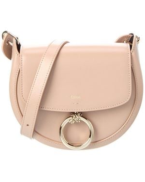 Chloé Arlene Leather Crossbody - Natural