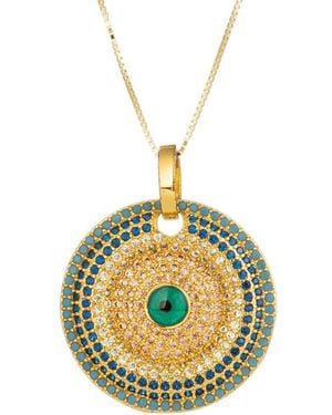 Eye Candy LA The Luxe Collection Silver Cz Roya Necklace - Metallic