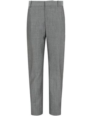 McQueen Wool & Mohair-Blend Trouser - Grey