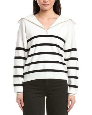 ANNA KAY Valianna 1/4-Zip Sweater - White