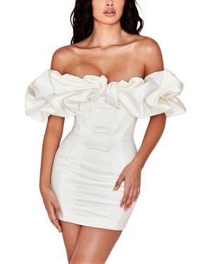 GABRIELA RICH Solid Mini Dress - White