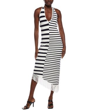 Adrianna Papell Jumper Knit Midi Dress - White