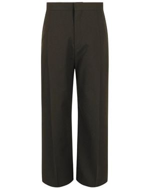 Givenchy Pocket Straight-Leg Wool Trouser - Gray