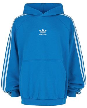 Balenciaga X Adidas Hoodie - Blue
