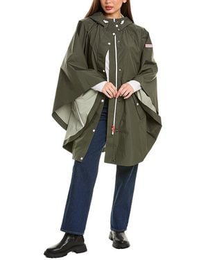 HUNTER Rose Rain Bonded Cape - Green