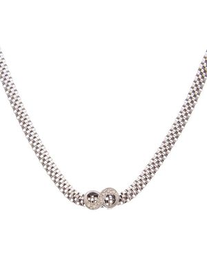 Meshmerise 18K 0.06 Ct. Tw. Diamond Necklace - Metallic