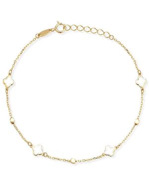 Ember Fine Jewelry 14K Clover Bracelet - Metallic