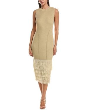 MILLY Raz Metallic Rib Dress