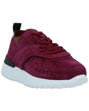 Tod's Perforated Leather Sneaker - Red