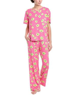 Sanctuary 2Pc Shirt & Pant Set - Pink