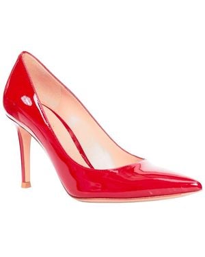 Gianvito Rossi Patent Leather Pump (Authentic Pre-Loved) - Pink