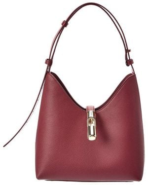 Furla Goccia Small Leather Hobo Bag - Purple