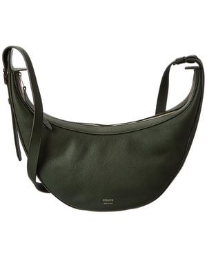 KHAITE Augustina Small Leather Hobo Bag - Grey
