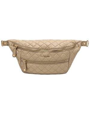MZ Wallace Crosby Nylon & Leather Sling Bag - Natural
