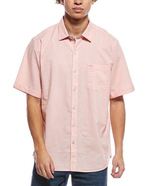 Tommy Bahama Nova Wave Seersucker Shirt - Pink