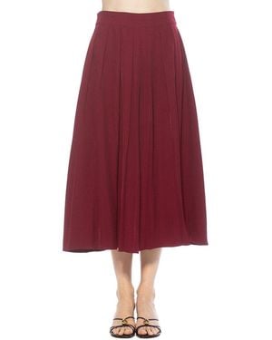 Alexia Admor Oren A-Line Skirt - Red
