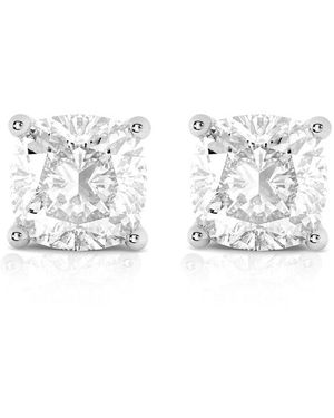 Amairah 14K 4.00 Ct. Tw. Lab-Grown Diamond Stud Earrings - Metallic