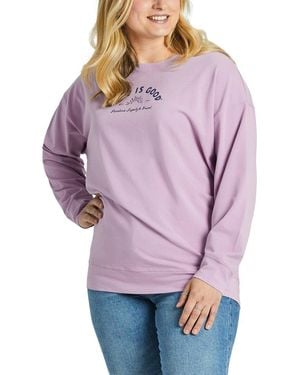 Life Is Good. Flex Crew T-Shirt - Purple