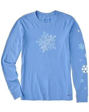 Life Is Good. Crusher T-shirt - Blue