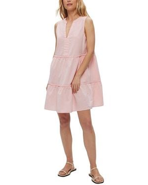 Michael Stars Sandra Relaxed Linen-Blend Shift Dress - Pink