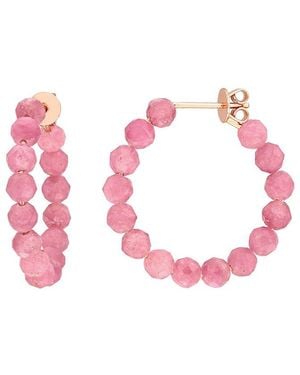 Rina Limor 4.65 Ct. Tw. Tourmaline Hoop Earrings - Pink