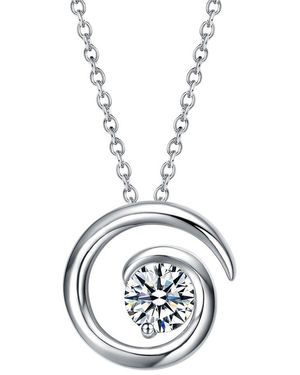 Genevive Jewelry Circle Pendant - Metallic