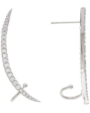Rivka Friedman 18K Plated Cz Earrings - White