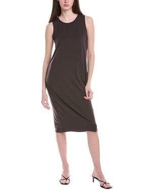 Eileen Fisher Petite Crewneck Midi Dress - Black