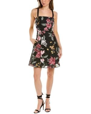 Marchesa Fils Couple Mini Dress - Black