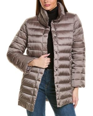 Tahari Puffer Coat - Brown