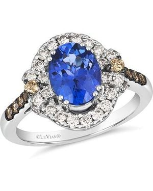 Le Vian 14K 2.32 Ct. Tw. Diamond & Blueberry Tanzanite Cocktail Ring