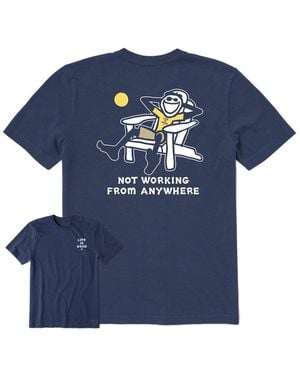 Life Is Good. Crusher T-Shirt - Blue