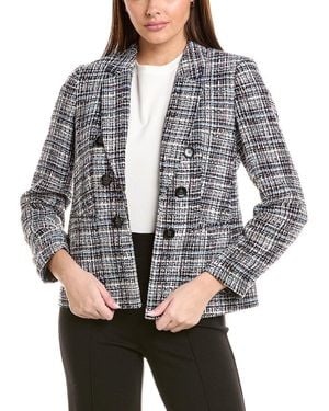 Jones New York Tweed Jacket - Gray