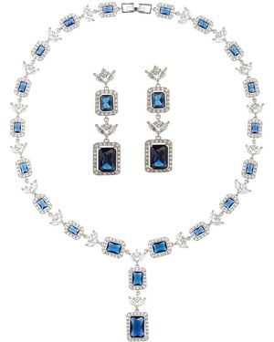 Eye Candy LA Cz Lisa Tennis Necklace Set - White