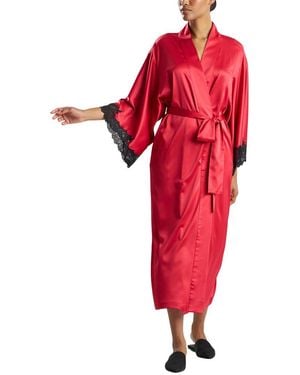 Natori Peony Glamour Robe - Red