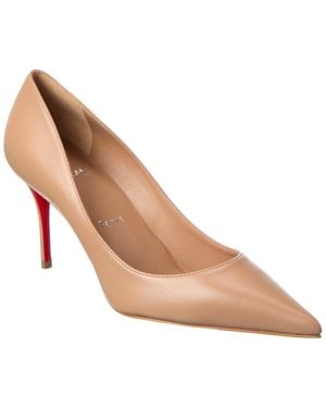 Christian Louboutin Miss Z 80 Leather Pump - Natural